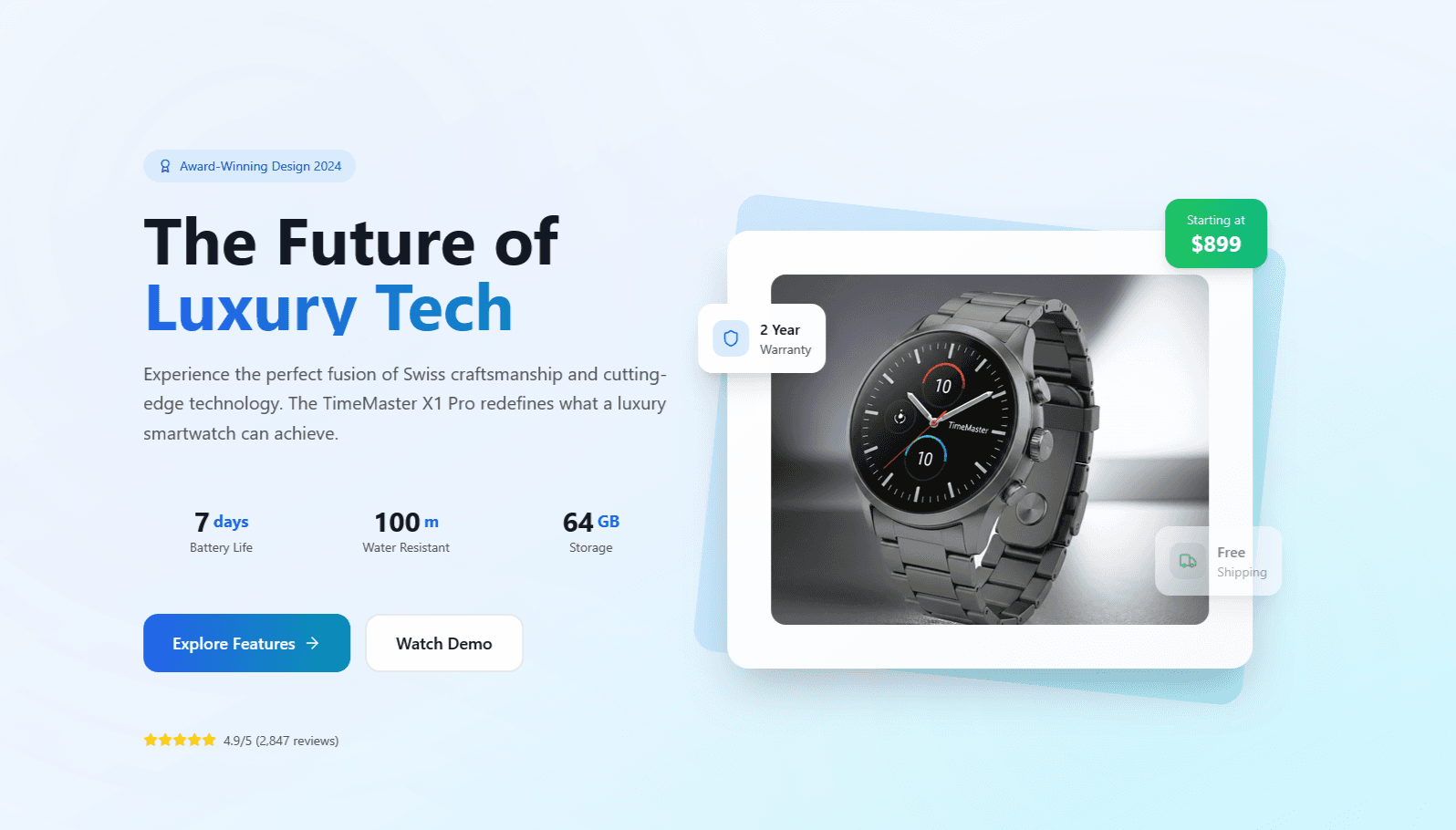 TimeMaster X1 E-commerce - profesionalna izrada sajta web shop